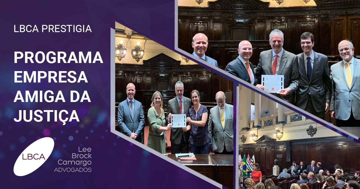 LBCA prestigia clientes agraciados com prêmio do Programa Empresa Amiga da Justiça