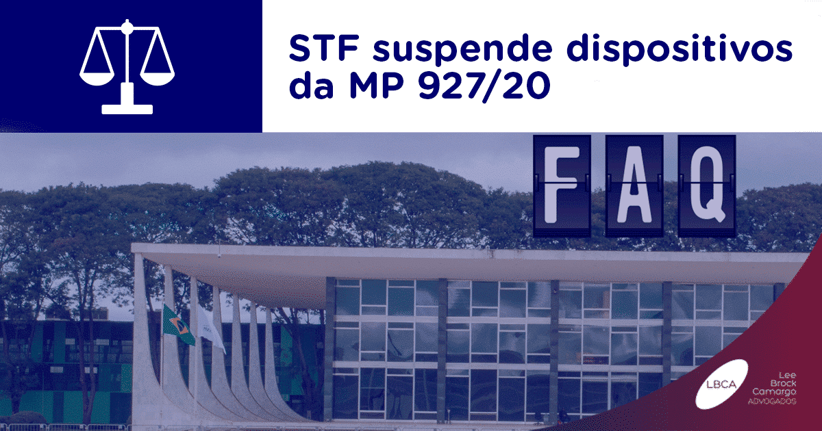 STF suspende dispositivos da MP 927/20