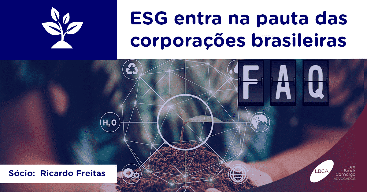 ESG entra na pauta das corporações brasileiras