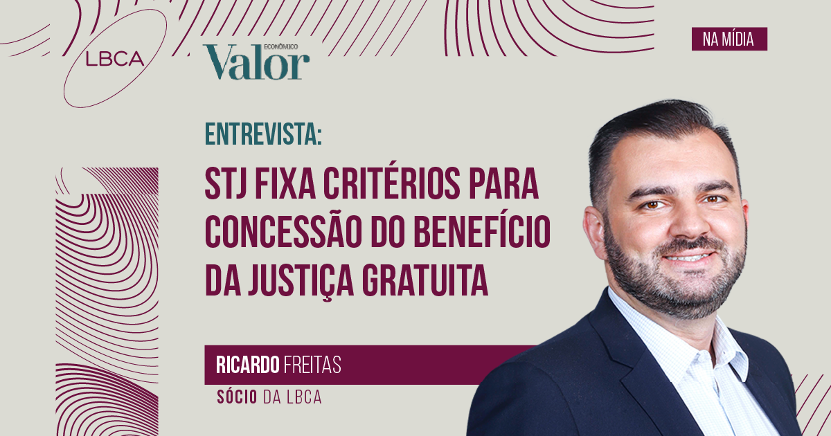 STJ fixa critérios para concessão do benefício da justiça gratuita Este trecho é parte de conteúdo que pode ser compartilhado utilizando o link https://valor.globo.com/legislacao/noticia/2025/09/18/stj-fixa-criterios-para-concessao-do-beneficio-da-justica-gratuita.ghtml ou as ferramentas oferecidas na página. Textos, fotos, artes e vídeos do Valor estão protegidos pela legislação brasileira sobre direito autoral. Não reproduza o conteúdo do jornal em qualquer meio de comunicação, eletrônico ou impresso, sem autorização do Valor (falecom@valor.com.br). Essas regras têm como objetivo proteger o investimento que o Valor faz na qualidade de seu jornalismo.